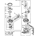 Kenmore 6651694190 pump and motor parts diagram