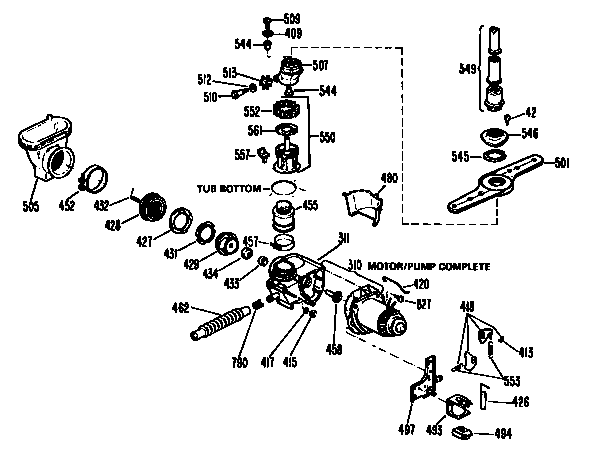 Motor pump mechanism