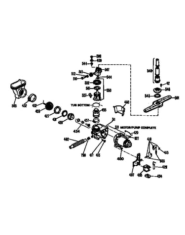Motor pump mechanisn