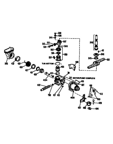 Motor pump mechanism