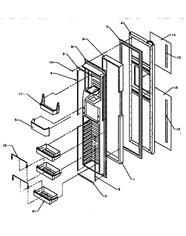 Freezer door