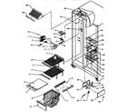 Amana SXD25A-P1162436W freezer shelving diagram