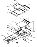 Refrigerator shelving and drawers