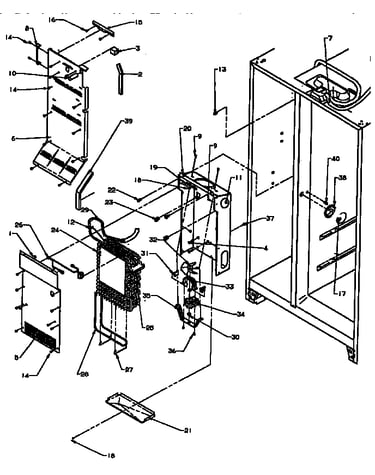 Evaporator and air handling