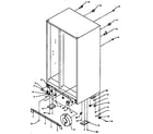 Amana SXD25A-P1162436W drain and rollers diagram