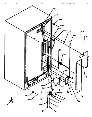 Rear cabinet