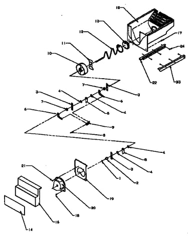 Ice bucket/auger