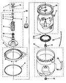 Agitator, basket and tub
