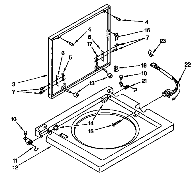 WASHER TOP AAND LID