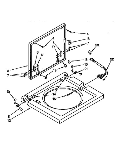 Washer top aand lid