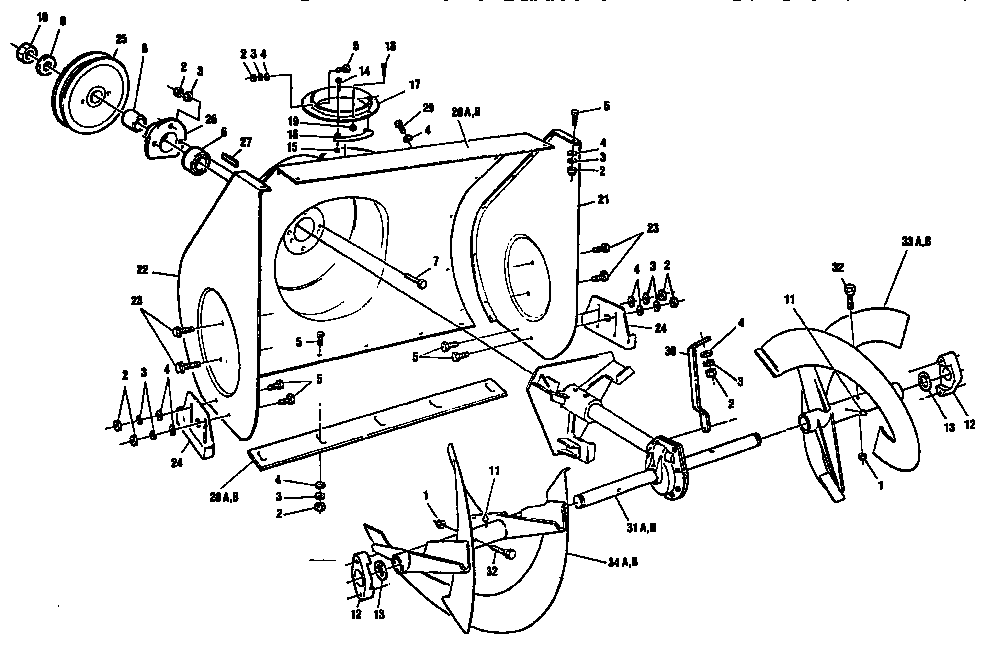 Auger housing assembly
