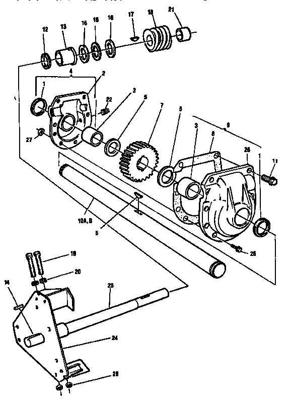 Gear box assembly