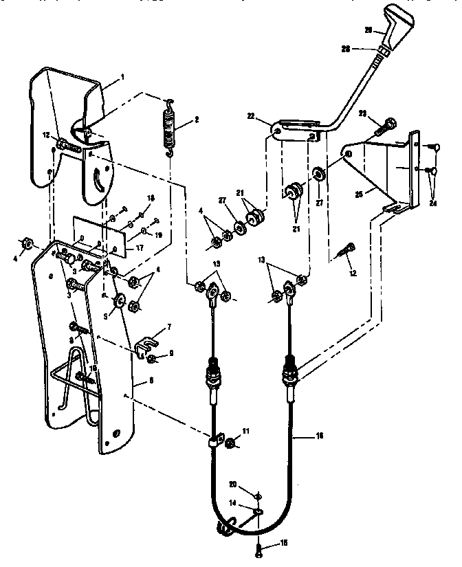 Remote chute assembly