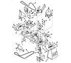 Craftsman 917255981 44" mower deck diagram