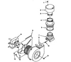 Kenmore 665KUDI23BWH0 blower parts diagram
