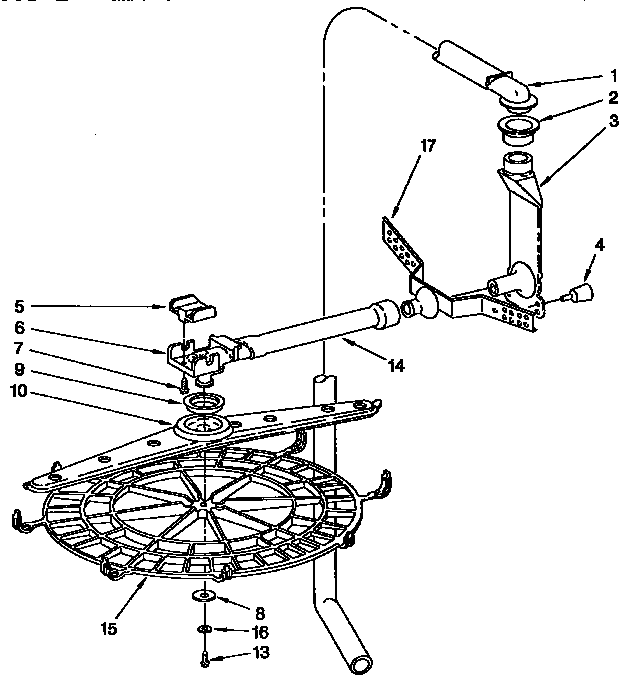 UPPER WASH AND RINSE PARTS