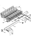 Upper rack and track parts