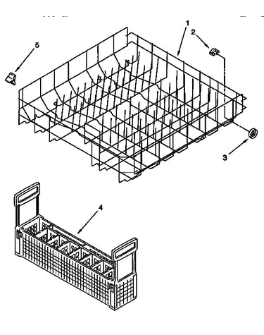 Lower rack parts