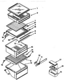Refrigerator shelf parts
