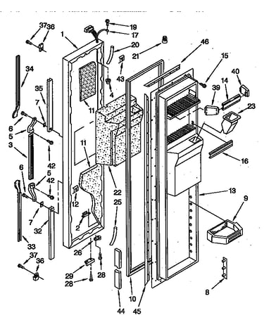 Freezer door