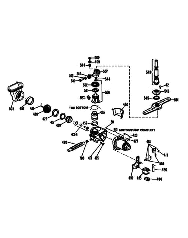 Motor pump mechanism
