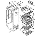 Kenmore 1069530623 refrigerator liner diagram
