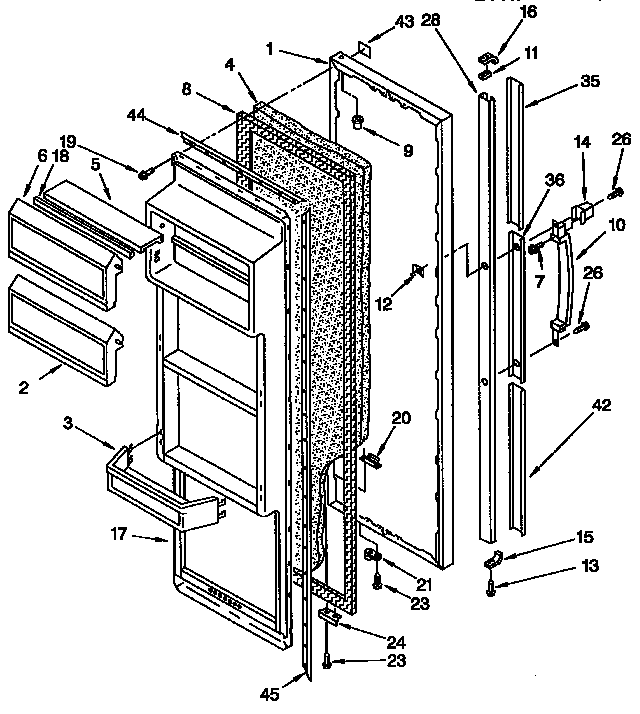 Refrigerator door