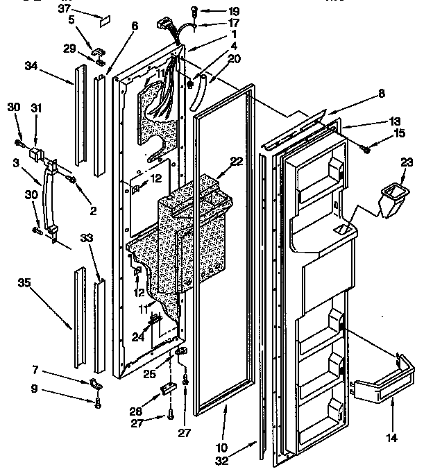 Freezer door