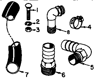 Clamp/elbow and adapter