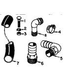 Clamp/elbow and adapter
