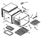 Amana ARH660E-P1167404SE oven assembly diagram