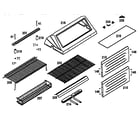 Kenmore 41515644 grill top and cooking grate diagram