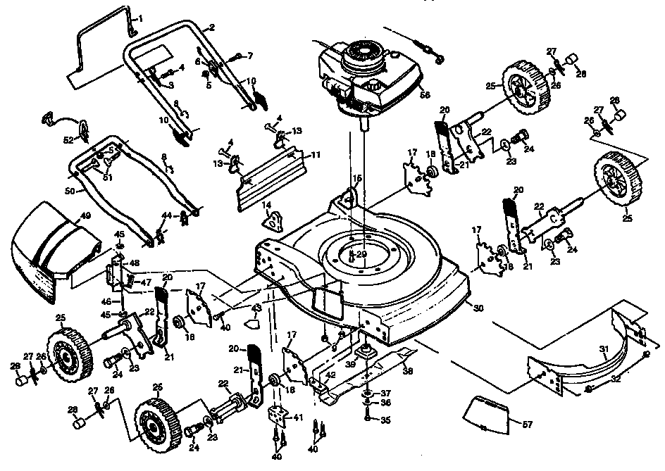Craftsman 20" rotary lawnmower