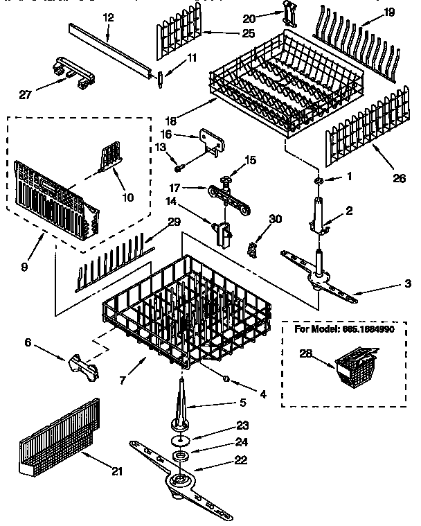 Dishrack parts