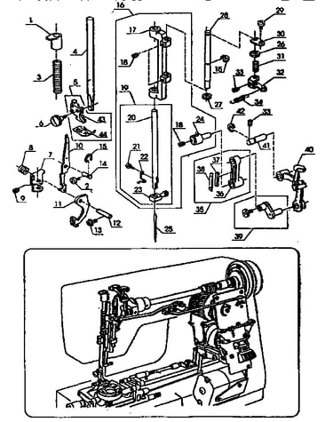 Presser bar assembly