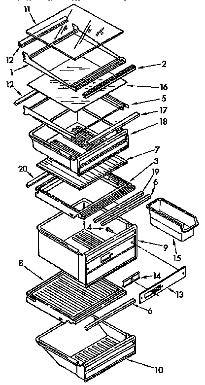 Refrigerator shelf