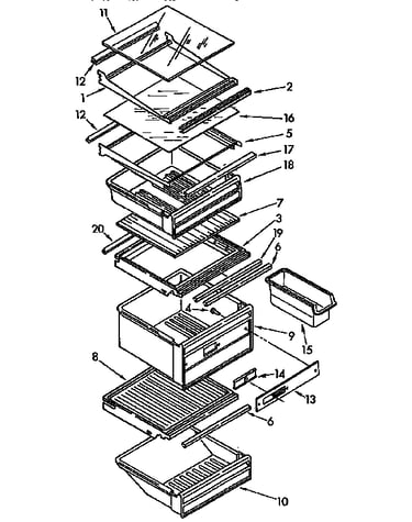 Refrigerator shelf