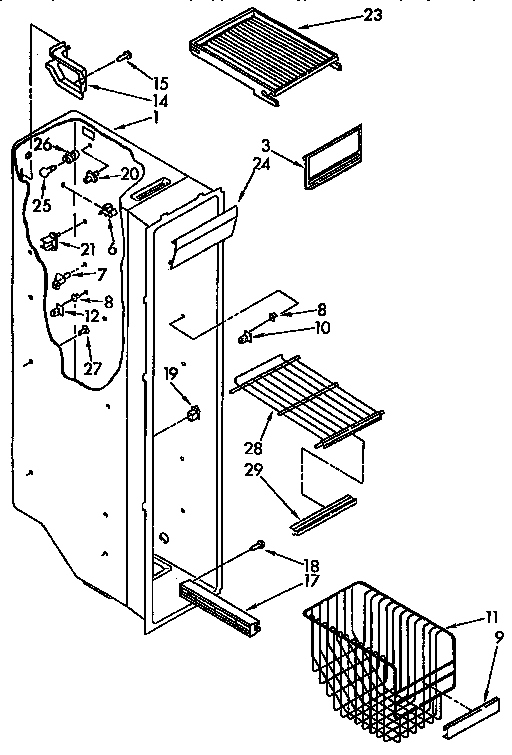 Freezer liner