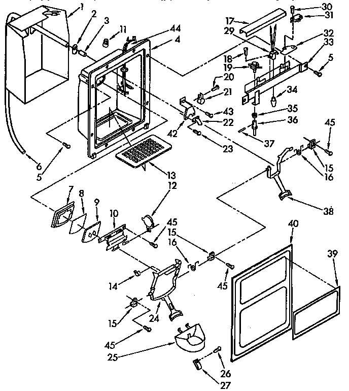 Dispenser front