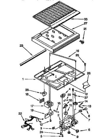 Compartment separator parts