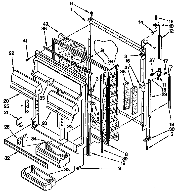 Refrigerator door parts
