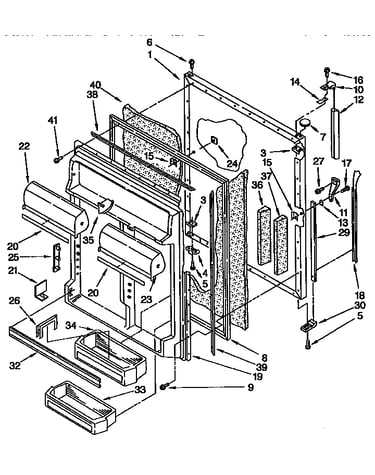 Refrigerator door parts