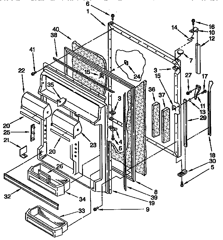 Refrigerator door