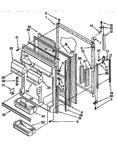 Refrigerator door