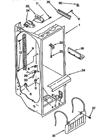 Refrigerator liner parts