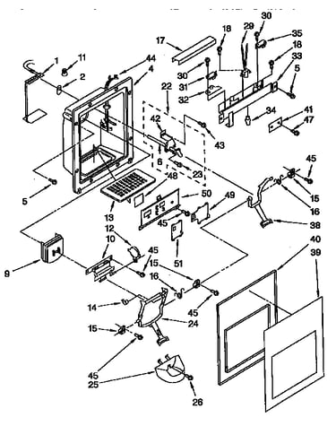 Dispenser front parts