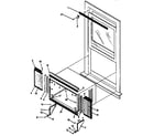 Kenmore 2538791293-AC window mounting kit diagram