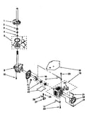 Brake, clutch, gearcase, motor and pump