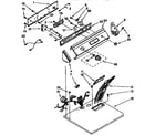 Whirlpool LEC6646AZO top and console parts diagram