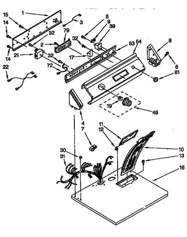 Top and console parts